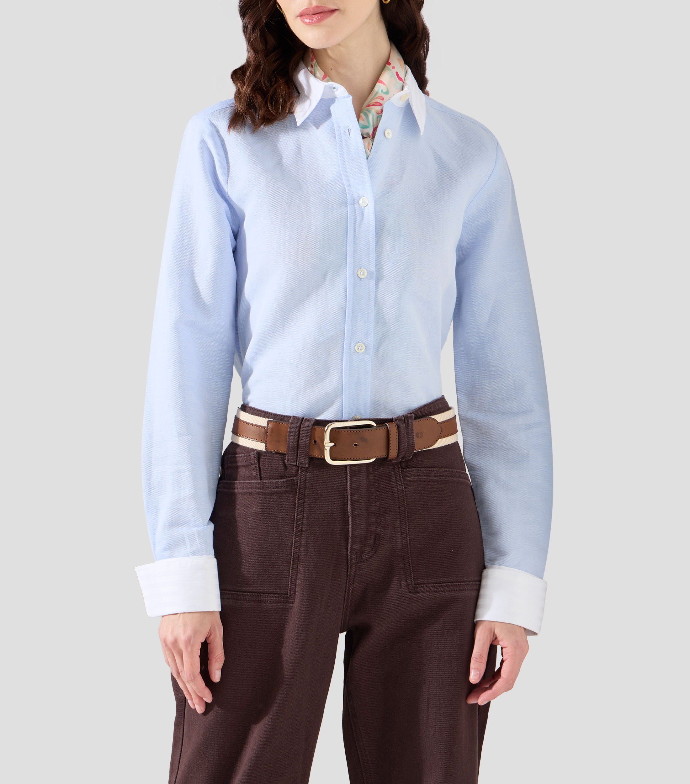 Camisa lisa manga larga Unisex